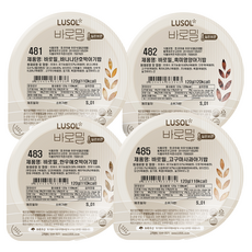 LUSOL 常溫即食寶寶粥 第4階段 蔬菜組合, 香蕉甜南瓜寶寶飯,黑米營養寶寶飯,韓牛甜南瓜寶寶飯,地瓜蘋果寶寶飯, 120g, 4套