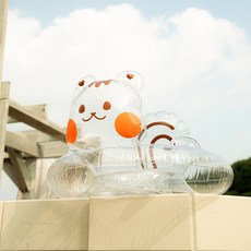 aguard 尾巴造型嬰幼兒學步泳圈 2.0, 透明, 1個