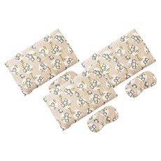 PAT-N-ZZIM 玄米腹部溫敷袋 貓頭鷹 + 玄米眼部溫敷袋 + 外罩套組, 3套