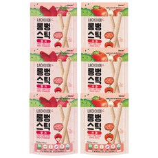 Naeiae 寶寶水果米棒套組, 蘋果口味 + 草莓口味, 180g, 1組