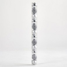 Modern House 聖誕經典球 12入組, 銀色, 6m, 1套