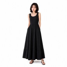 ZAN ZAN 冉冉 無袖立體下擺洋裝