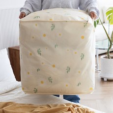 Make Mine 大容量布藝多功能防水防潮棉被收納整理箱, 米色, 2個