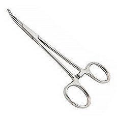 LIFE 來福牌 彎式止血鉗，電鍍材質，12.5cm，台灣產, 1支