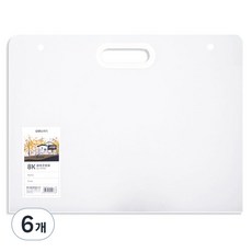 deLi 得力 8開圖畫紙收納文件袋, 6個, 透明白色