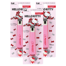 KAI 貝印 Hello Kitty 不銹鋼彎口指甲剪 M 9.1 x 1.9 x 1.6cm, 3個