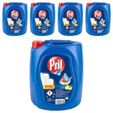 Pril 淨麗 濃縮高效能洗碗精 檸檬, 5桶, 3.868L