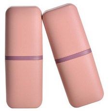 玫瑰芒果攜帶式牙刷盒 粉色 ROSE7723, 400ml, 2入