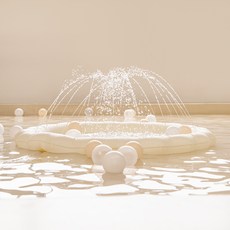 aguard 兒童Bebe Bibi戲水池噴水墊, 象牙白