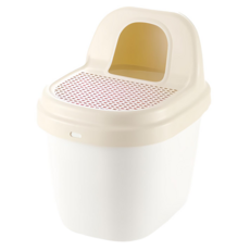 Richell 利其爾 Corole不沾砂貓廁所, 45 x 50 x 55cm, 米白色, 1個