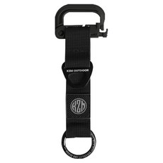 KZM OUTDOOR 工業風多功能戰術扣 尼龍鋁塑鋼橡膠材質, 黑色, 1個
