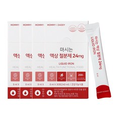 마미앤대디 마시는 액상 철분제 24mg, 240ml, 4개