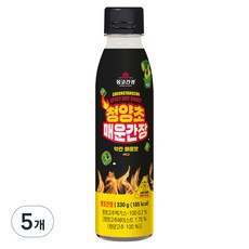 청양초 매운간장 약간매운맛, 330g, 5개