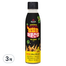 청양초 매운간장 약간매운맛, 330g, 3개