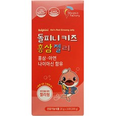 孩童紅蔘果凍條 10條入, 1盒, 200g