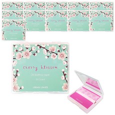 어반리브즈 벚꽃 기름종이 50p + 거울 케이스, 12개