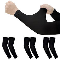 Wavrick 冰涼戶外防曬袖套 手腕型, 3個, 黑色