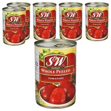 에스앤더블유 홀 필 토마토 과일통조림, 6개, 400g