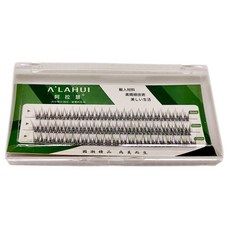 A'LAHUI 阿拉慧 理享家 小惡魔3D自黏單簇假睫毛 3排 9 x 10 x 11mm, 魚尾, 1組