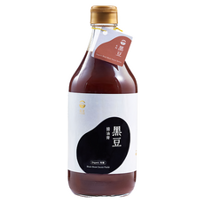 菇王 有機甘泉鹽黑豆醬油膏, 500ml, 1瓶