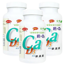 good Life 得意人生 愛爾蘭紅藻海藻鈣Ca+D3 歐寶鈣加強錠, 60顆, 3罐