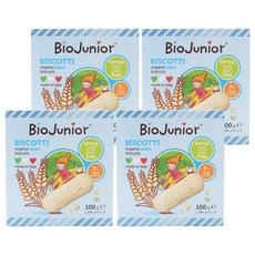 바이오주니어 유기농 플레인 비스킷, 100g, 4개