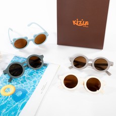 Kizus 兒童KC認證小熊圓形抗UV墨鏡