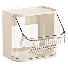 小麥購物 斜開口收納盒 G868 271g, 1個, 白色