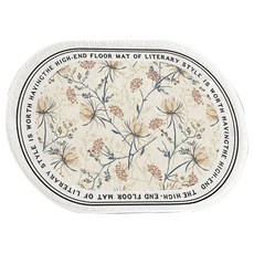 KOKOYI B01升級版防霉可水沖軟式珪藻土吸水速乾防滑地墊, 復古23