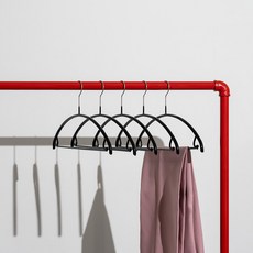 MAWA 防滑圓形衣架 裙架 Economic 42U, 黑色, 5個