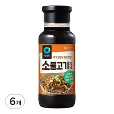 청정원 소불고기양념, 500g, 6개