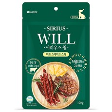 LG생활건강 시리우스 윌 비프 스테이크 스틱, 100g, 1개
