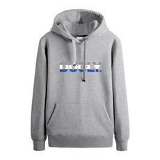 DUCLY 大尺碼刷毛保暖連帽T恤 DUP-807