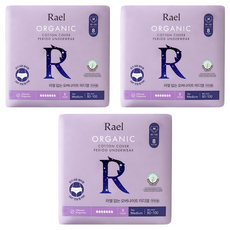 Rael 夜用褲型衛生棉, 中型, 8片, 3包