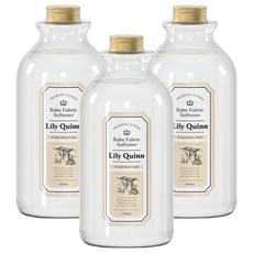 LilyQuinn 嬰幼兒纖維柔軟精 奶油熊, 3個, 1L