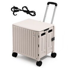 ROTI NEMO Premium 摺疊購物車, 1個, 天然米白