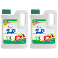 潔霜 地板清潔劑 檸檬香, 2kg, 2瓶