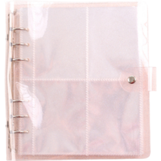 Lifefit 小卡冊 照片小卡 迷你日記本 收藏冊 64 x 87 mm, 200張, 透明粉