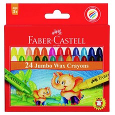 FABER-CASTELL 輝柏 大象粗芯蠟筆, 24色, 1盒