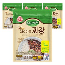 OTTOGI 不倒翁 素食蔬菜韓式炸醬調理包, 4包, 200g