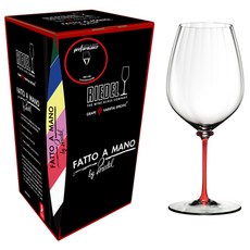 RIEDEL Fatto a Mano Performance Cabernet Sauvignon 紅酒杯 紅色杯梗 4884/0R, 834ml, 1個