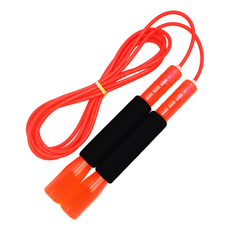 JFROPE 閃耀海綿跳繩速度, 紅色的, 1條