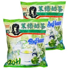 品皇咖啡 3合1茉綠奶茶經濟包, 21g, 21包, 2袋