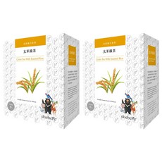 daebete 茶米茶 自然複方 玄米綠茶茶包 Set, 嚴選台梗八號稻米 香濃飽滿, 茶香和米香結合 6包, 3g, 2盒