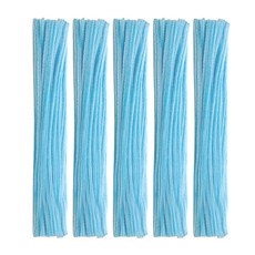 曼德哈比 彩色細毛根鐵絲, 500個, 淺藍色