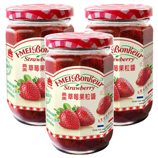 義美 草莓果粒醬, 300g, 3罐
