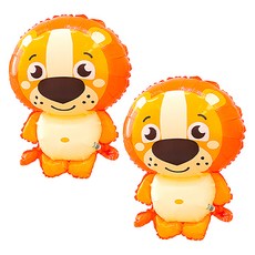 타이탄 생일 파티 동물 풍선, 사자 새끼, 2개