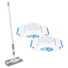 LIVENS 拖把組 拖把+拋棄式濕抹布 30張 x 2包, 1組