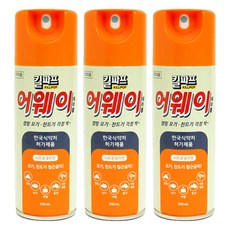 킬파프 어웨이모기/진드기기피제, 200ml, 3개
