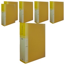 MiDAS HYUNPOONG 透明文件夾 索引 A4 100頁, 黃色, 6個